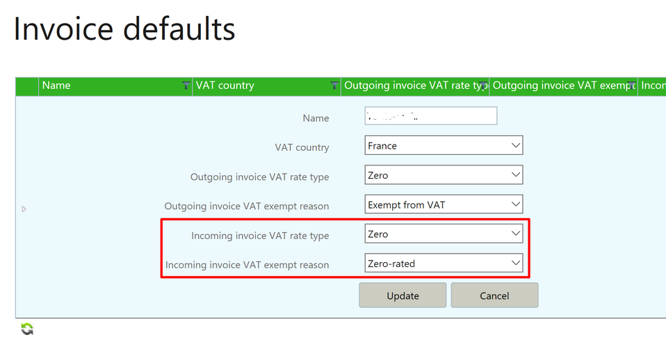 Incoming Invoice VAT 2